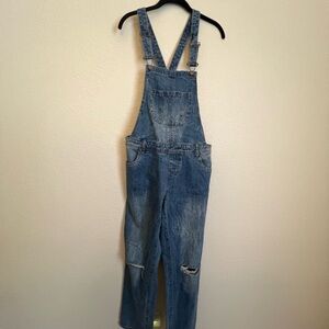Signature Green Label Denim Overalls